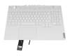 SN21B43846 original Lenovo keyboard incl. topcase DE (german) white/white with backlight