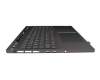 SN21K44600 original Lenovo keyboard incl. topcase DE (german) grey/grey with backlight
