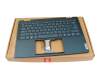SN21P30007 original Lenovo keyboard incl. topcase UK (english) blue/blue with backlight