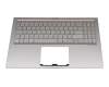 SN2580BL1SG-95710-2XA original Asus keyboard incl. topcase SF (swiss-french) silver/silver with backlight
