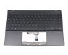 SN5011B original LiteOn keyboard incl. topcase DE (german) grey/grey with backlight