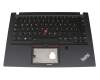 SN5392BL original Lenovo keyboard incl. topcase DE (german) black/black with backlight and mouse-stick