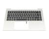 SN9191BL2 original HP keyboard incl. topcase DE (german) black/silver with backlight and mouse-stick