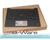 T015LR Keyboard incl. topcase DE (german) black/black with backlight and mouse-stick b-stock