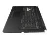 T041A1 Keyboard incl. topcase US (english) black/transparent/grey with backlight