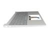 T048H1 Keyboard incl. topcase DE (german) grey/silver