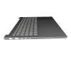 T135LR Keyboard incl. topcase DE (german) grey/grey with backlight b-stock
