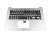 T510UF Keyboard incl. topcase DE (german) black/silver with backlight