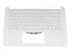 TFQ37G72TP203 original HP keyboard incl. topcase DE (german) white/white