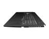 TSGAAD00X506000 original Asus keyboard incl. topcase DE (german) black/transparent/black with backlight