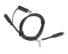 USB-C data / charging cable black original 1,00m suitable for Lenovo ThinkPad X240 (20AM)