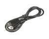 USB data / charging cable black original 0,80m suitable for Acer Switch 10 E (SW3-016P)