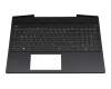 V162602NS1 original HP keyboard incl. topcase DE (german) black/white/black with backlight