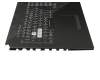 V170162JE1 GR original Sunrex keyboard incl. topcase DE (german) black/black with backlight