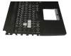 V170762FE1 GR original Sunrex keyboard incl. topcase DE (german) black/black with backlight