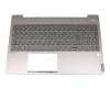 V171020BK1 original Lenovo keyboard incl. topcase DE (german) grey/silver with backlight