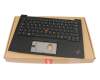 V201220CK1 original Sunrex keyboard incl. topcase DE (german) black/black with backlight and mouse-stick