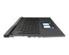 V202926GE1 original Sunrex keyboard incl. topcase DE (german) black/grey with backlight (RGB PerKey)