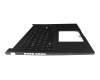 V218662AE1 GR original Sunrex keyboard incl. topcase DE (german) black/black with backlight