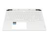 V223620FS2-US original Sunrex keyboard incl. topcase US (english) white/white with backlight