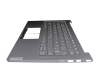 WDFB4BLS5TALV5018R00653 original Lenovo keyboard incl. topcase DE (german) grey/grey with backlight