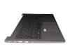 WKH04K original Lenovo keyboard incl. topcase DE (german) grey/grey with backlight