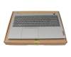 WKH52K original Lenovo keyboard incl. topcase US (english) grey/grey with backlight
